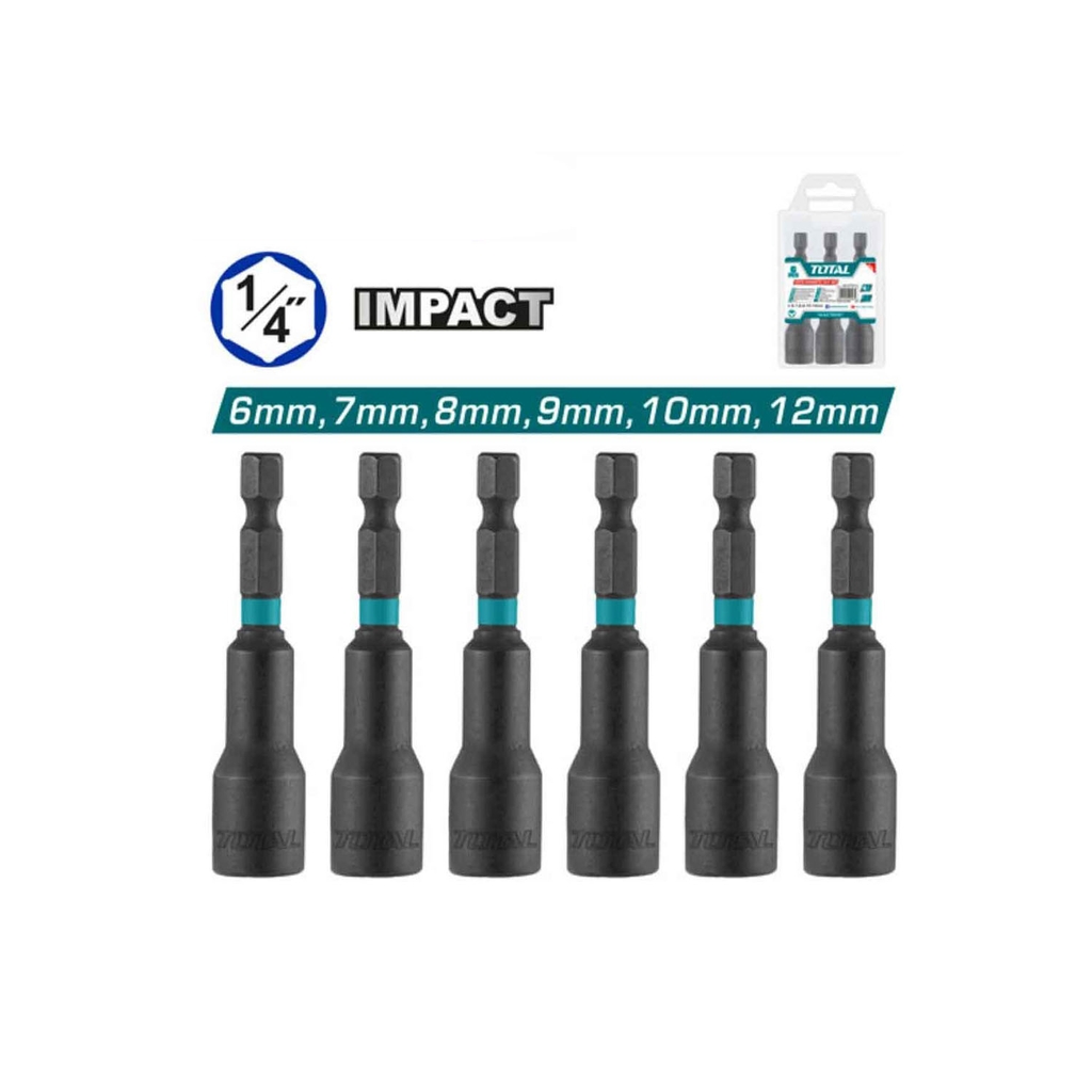 Bộ 6 mũi từ bắn tôn 6mm -12mm TAC2765061 TOTAL
