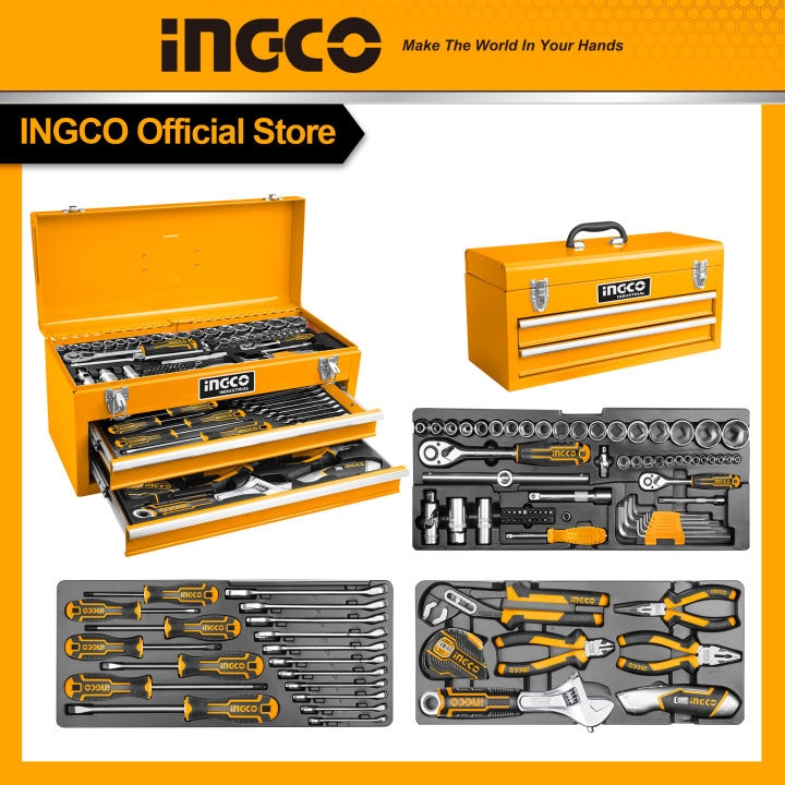 Bộ Hộp Đồ Nghề 97 Món Dụng Cụ HTCS220971 INGCO
