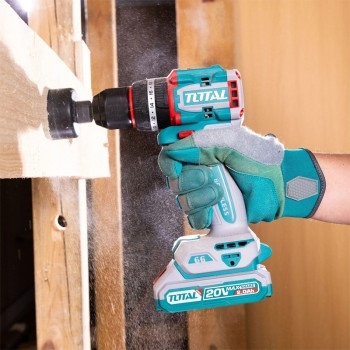 Bộ 165 món bao gồm máy khoan búa không chổi than dùng pin 20v TIDLI20668 THKTHP11652 TOTAL