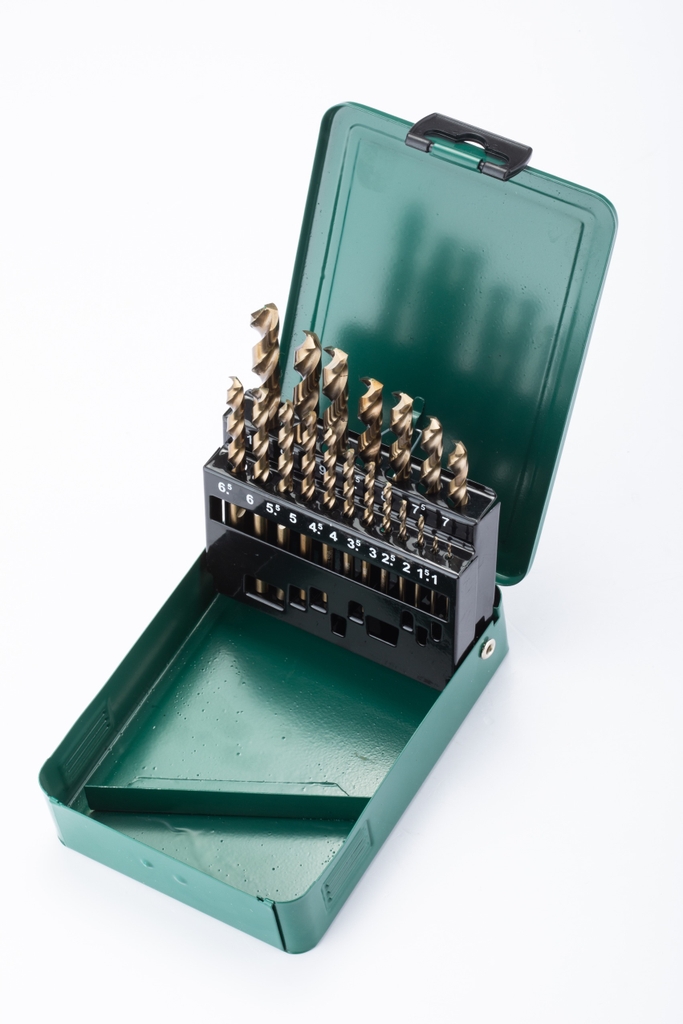 Bộ mũi khoan xoắn COBALT HSS bộ 19 cái SATA 52819 - 19PCS HSS COBALT DRILL SET