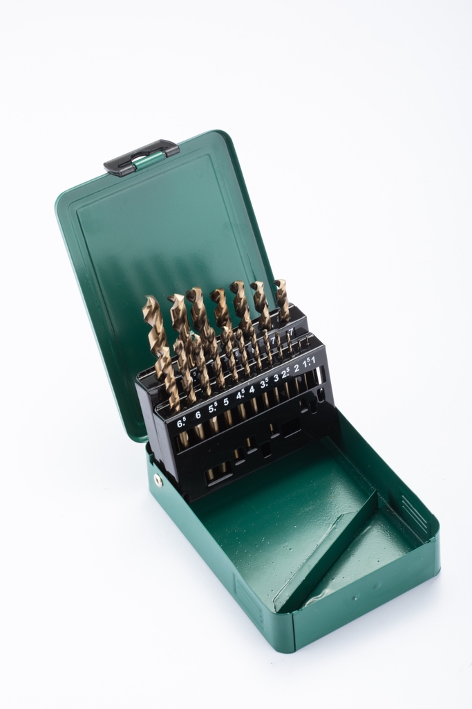 Bộ mũi khoan xoắn COBALT HSS bộ 19 cái SATA 52819 - 19PCS HSS COBALT DRILL SET