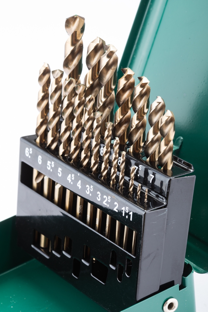 Bộ mũi khoan xoắn COBALT HSS bộ 19 cái SATA 52819 - 19PCS HSS COBALT DRILL SET