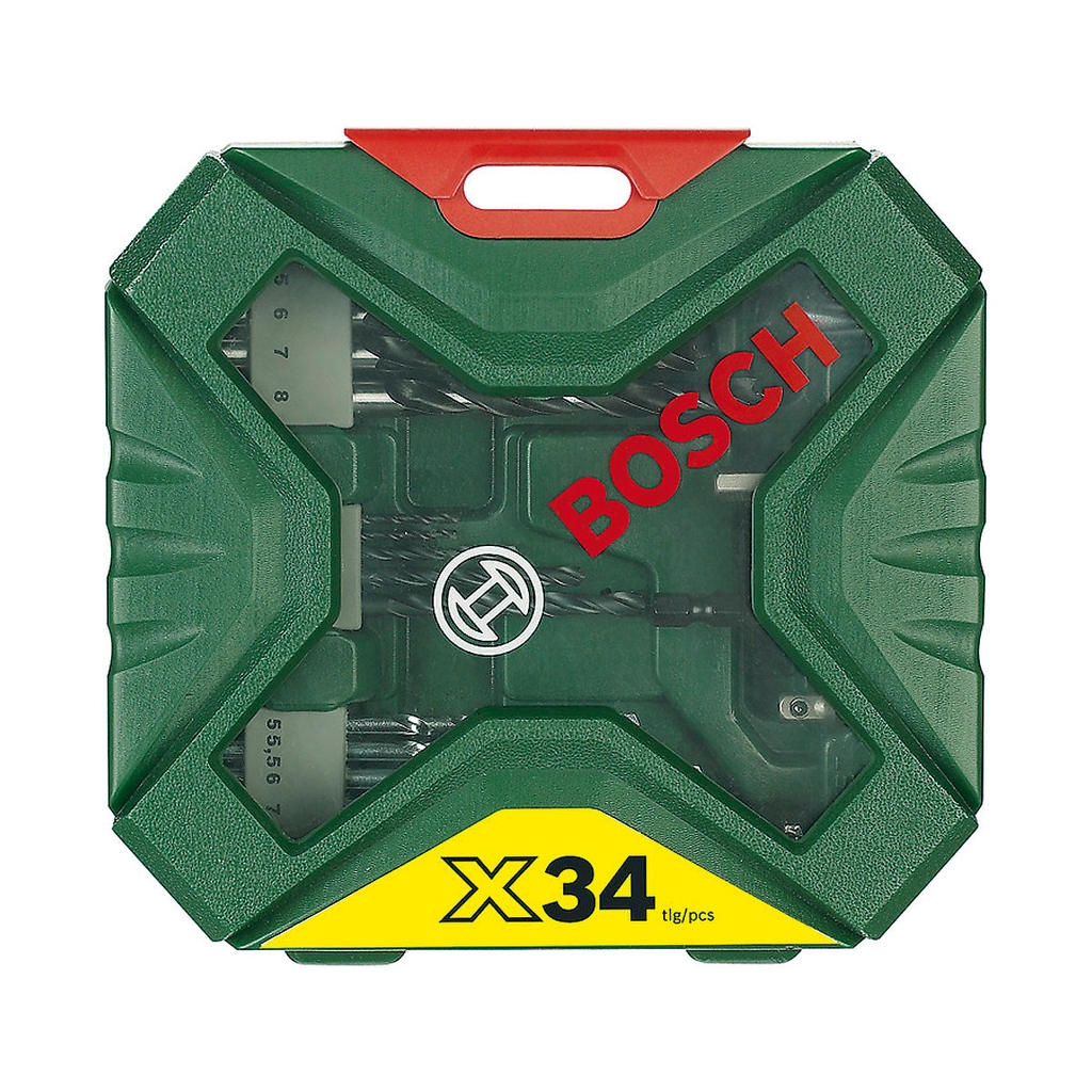 Bộ mũi khoan và vặn vít X-Line 34 món Bosch 2607010608