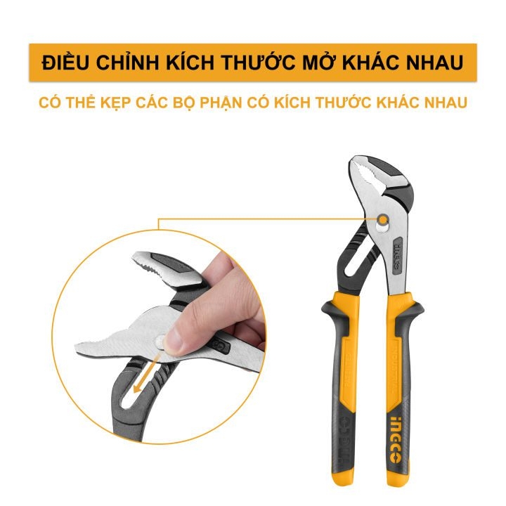 Kìm mỏ quạ 10 inch INGCO HPP28251