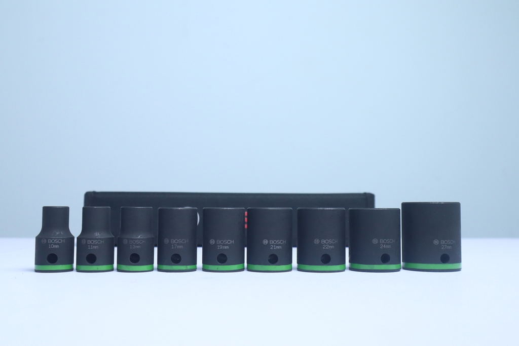 Bộ 9 chiếc 40mm 1/2'' 10,11,13,17,19,21,22,24,27 Bosch 2608551100