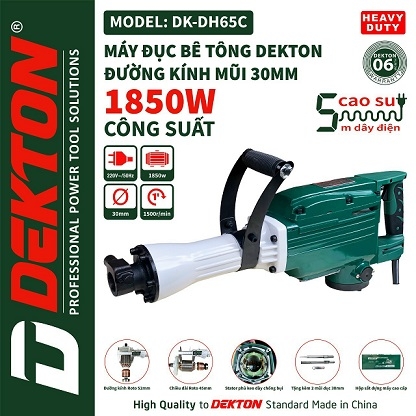 Máy đục bê tông dùng điện Dekton DK-DH65C