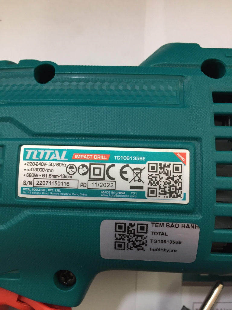 Máy khoan búa TG1061356E TOTAL