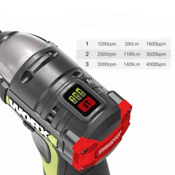 Combo khoan búa pin/vặn vít pin 12V WORX WU920X