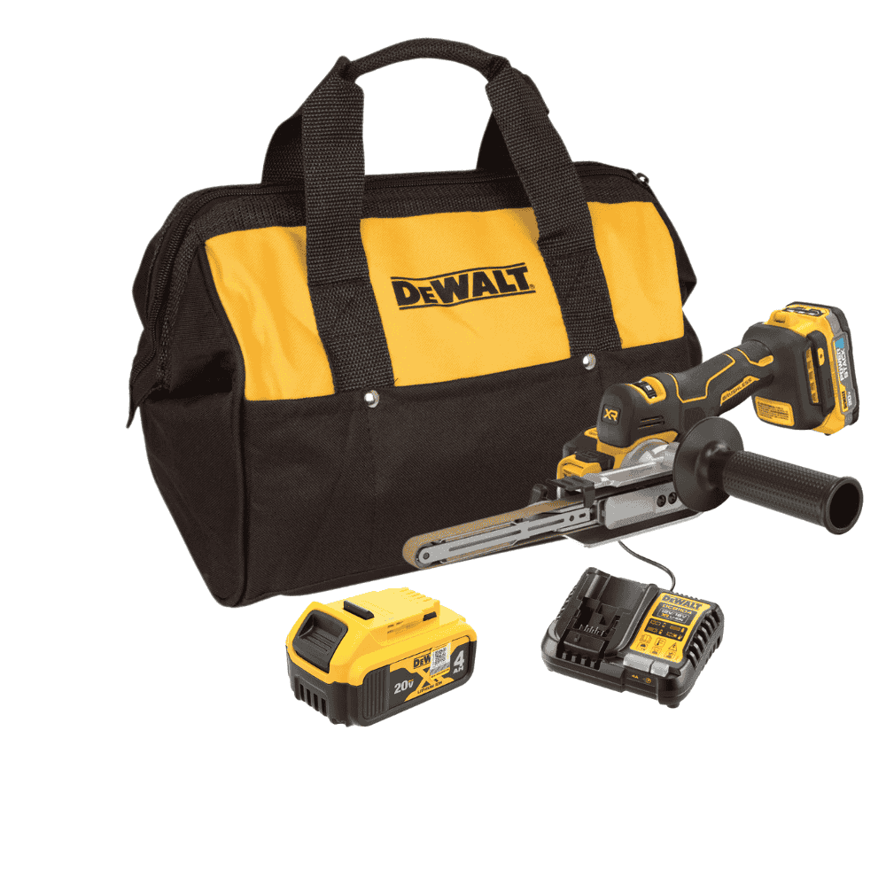 Máy chà nhám dây dai mini dùng pin Dewalt DCM200N-KR