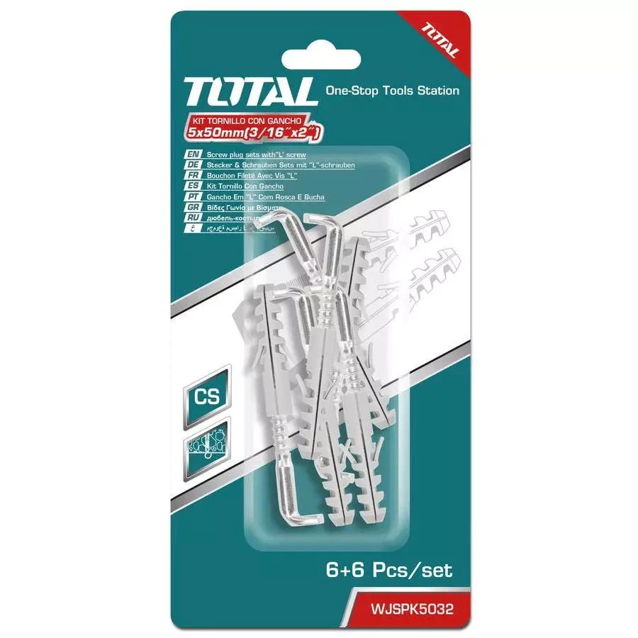 Bộ 6 tắc kê vít L WJSPK5032 TOTAL