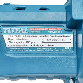 Máy bắn đinh dùng pin 20V TCBNLI2001 TOTAL