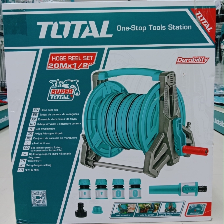 Bộ cuộn ống nước 1,2″x20m Total THHR20124