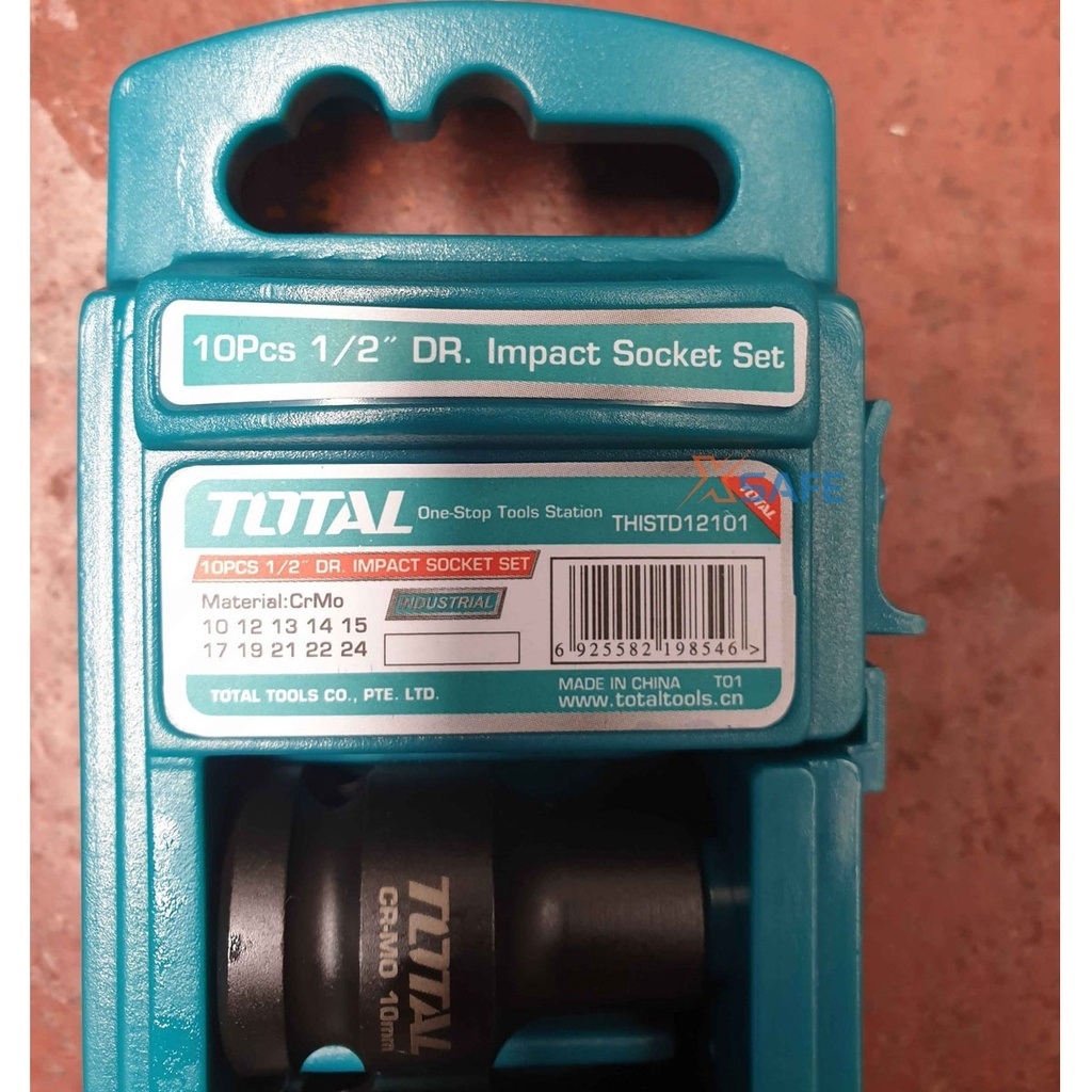 Bộ 10 đầu tuýp Impact DR 1/2 inch THISTD12101 TOTAL