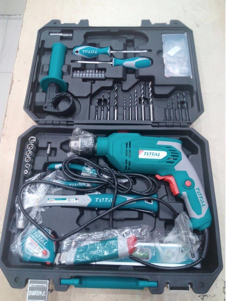 Bộ máy khoan búa 101 món 650W THKTHP1012E TOTAL