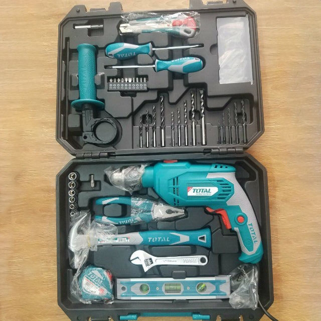 Bộ máy khoan búa 101 món 650W THKTHP1012E TOTAL