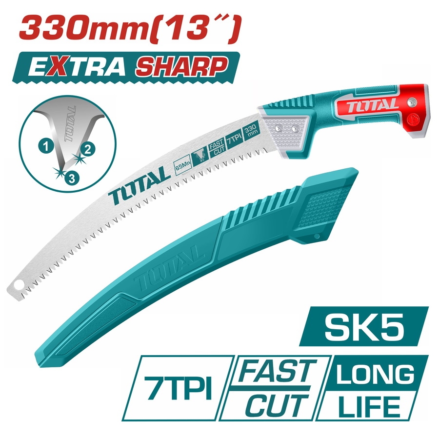 Cưa Cành Cầm Tay Lưỡi Thẳng 330mm Total THPS3308