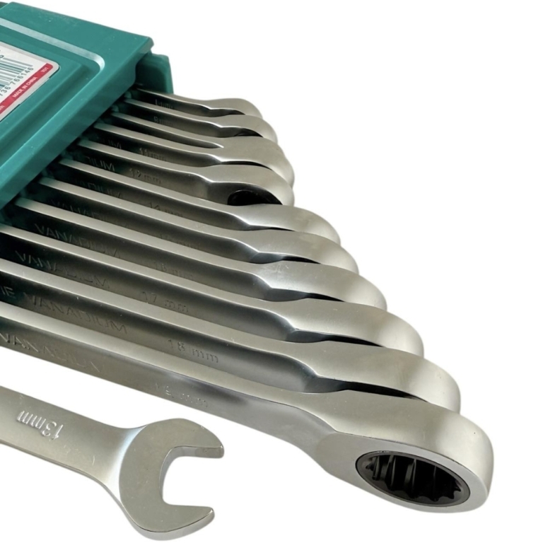 Bộ 12 cờ lê vòng miệng xoay chiều Total THT102RK0126