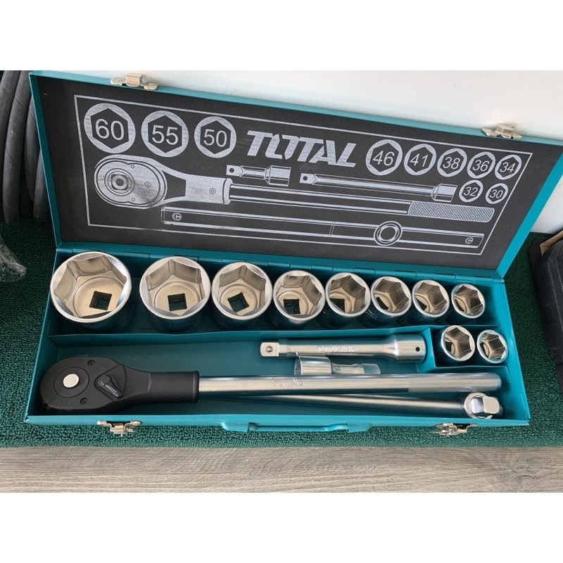 Bộ 15 đầu tuýp 3/4 inch THT341151 TOTAL