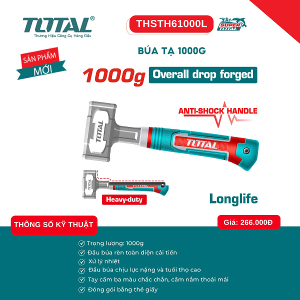 Búa tạ 1000G Total THSTH61000L