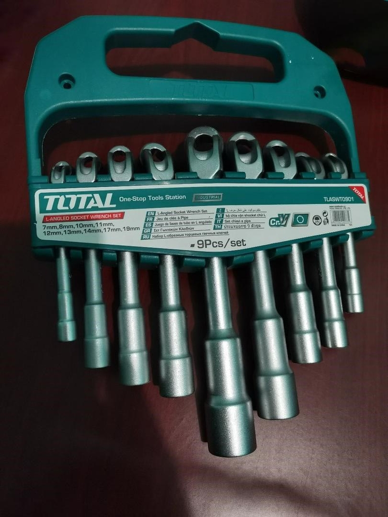 Bộ 9 chìa vặn góc L (Đồng điếu) TLASWT0901 TOTAL