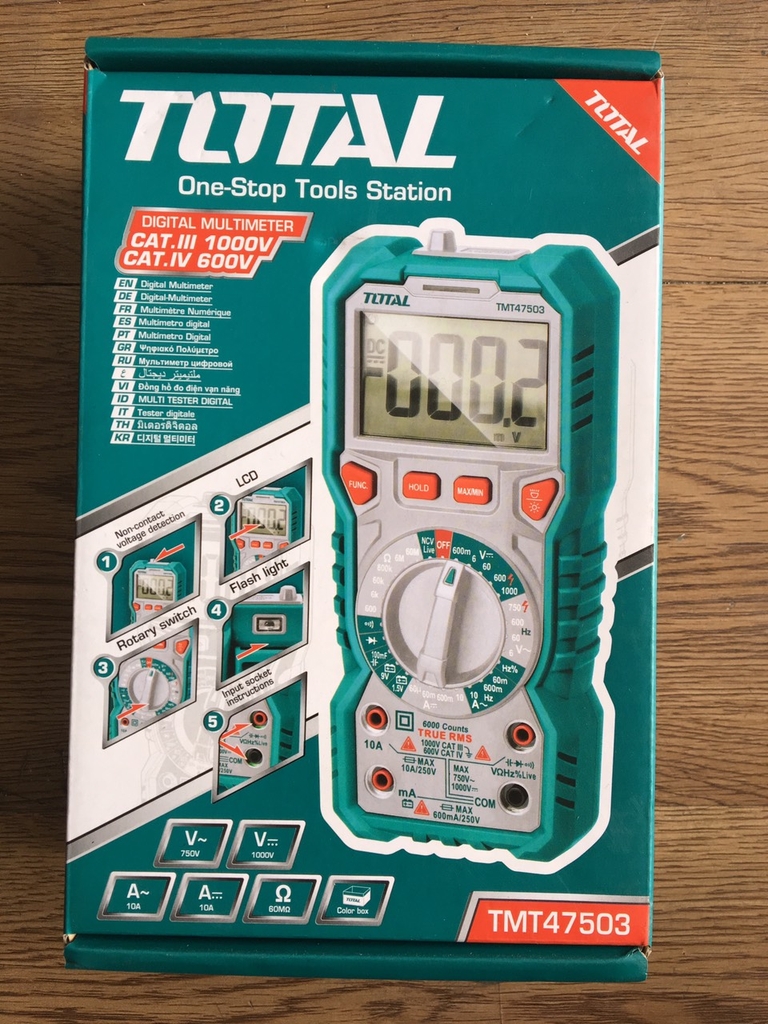 Đồng hồ đo điện vạn năng (nâng cấp từ mã TMT47502) TMT47503 TOTAL