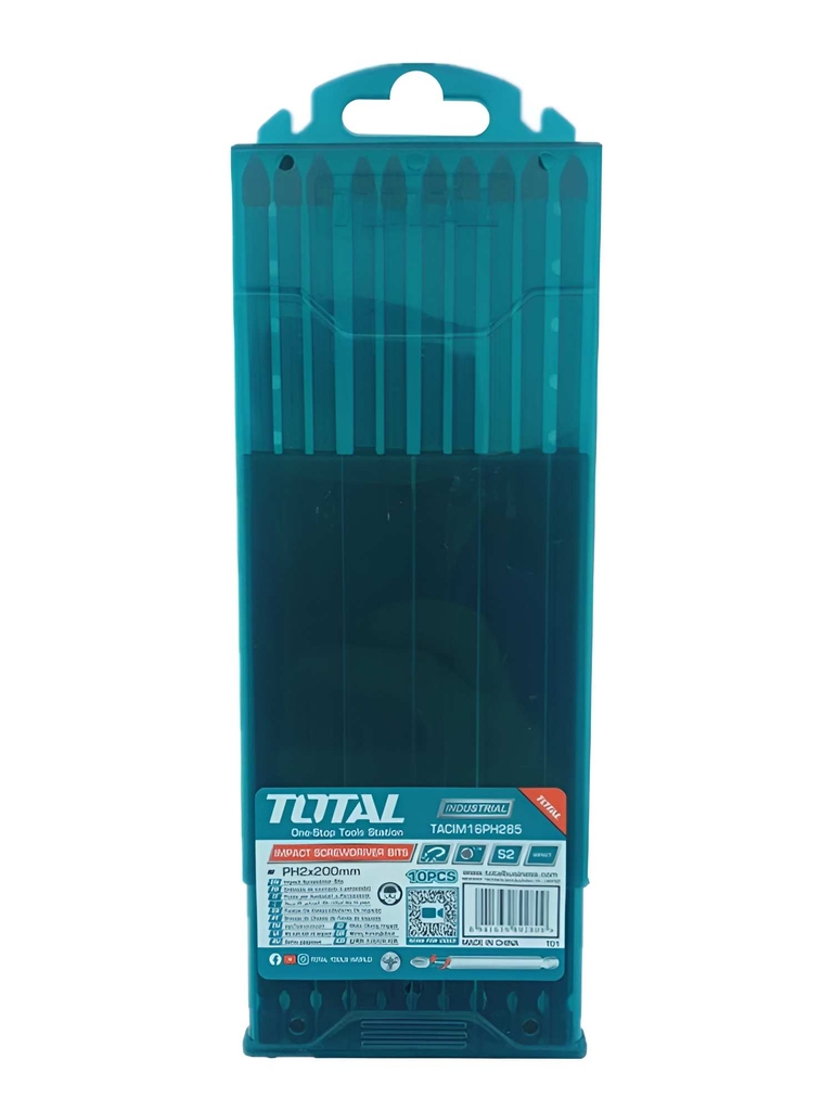 Bộ 10 mũi bắt vít PH2 x200mm TACIM16PH285 TOTAL