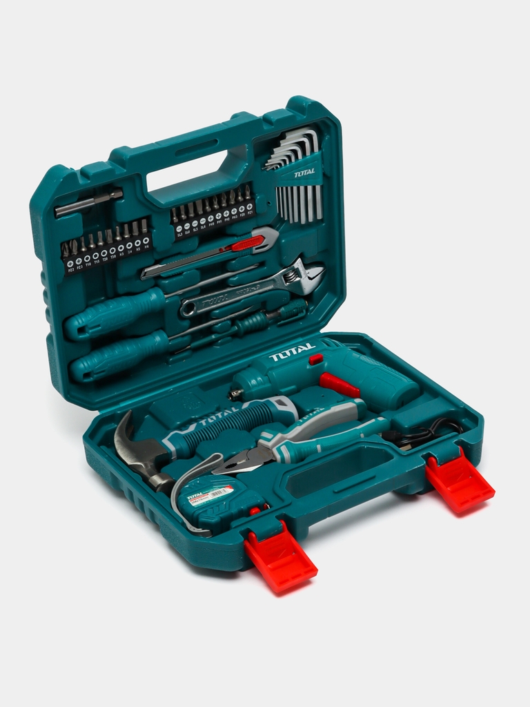 Bộ 38 món bao gồm máy siết vít TSDLI0404 dùng pin 4V THKTHP10386 TOTAL