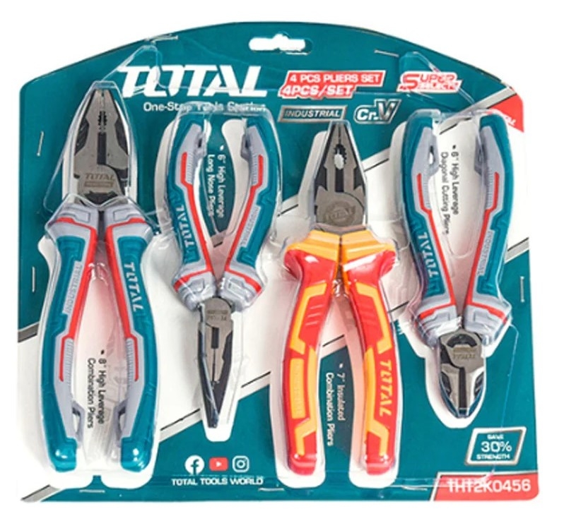 Bộ 4 kềm cắt THT2K0456 TOTAL