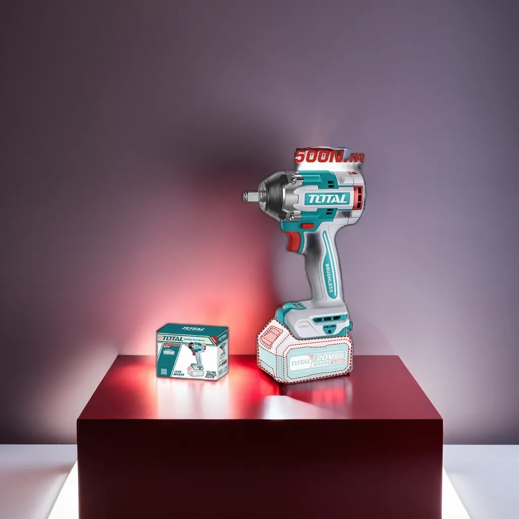 Máy siết buloong không chổi than dùng pin 20V (không kèm pin sạc) TIWLI20501 TOTAL