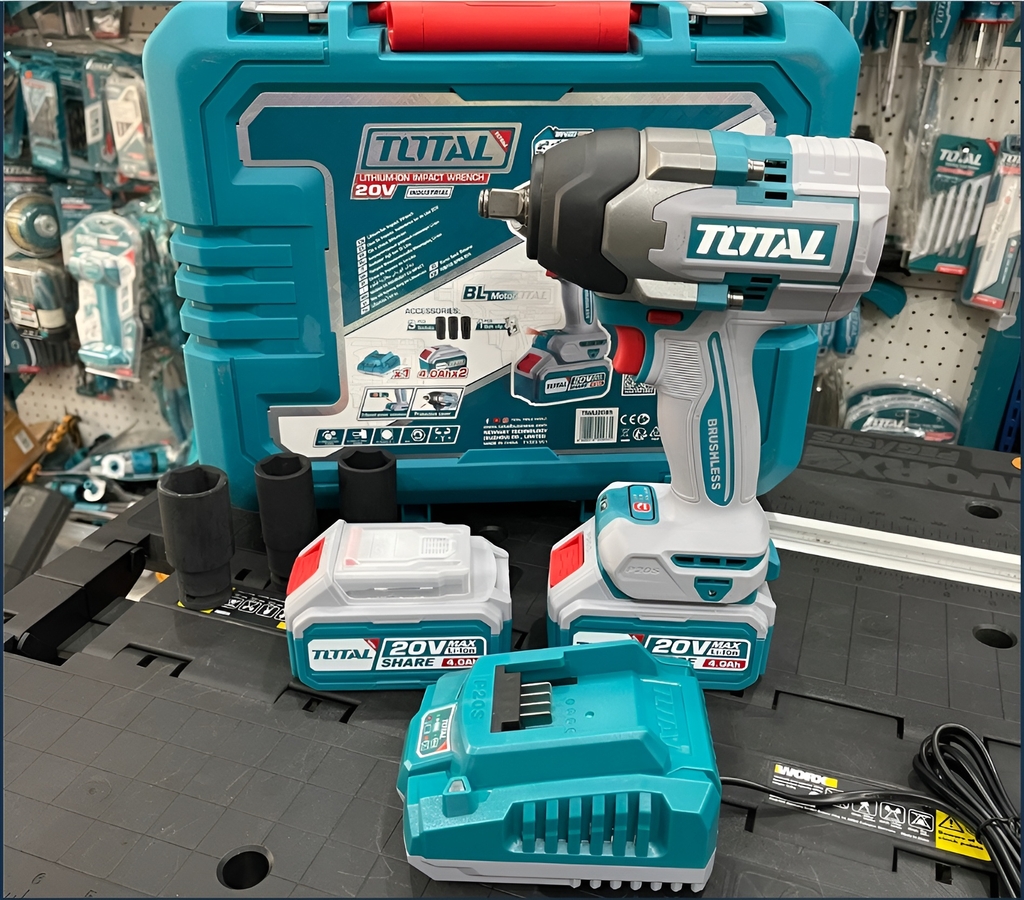 Máy siết buloong không chổi than dùng pin Lithium-Ion 20V TIWLI2085 TOTAL