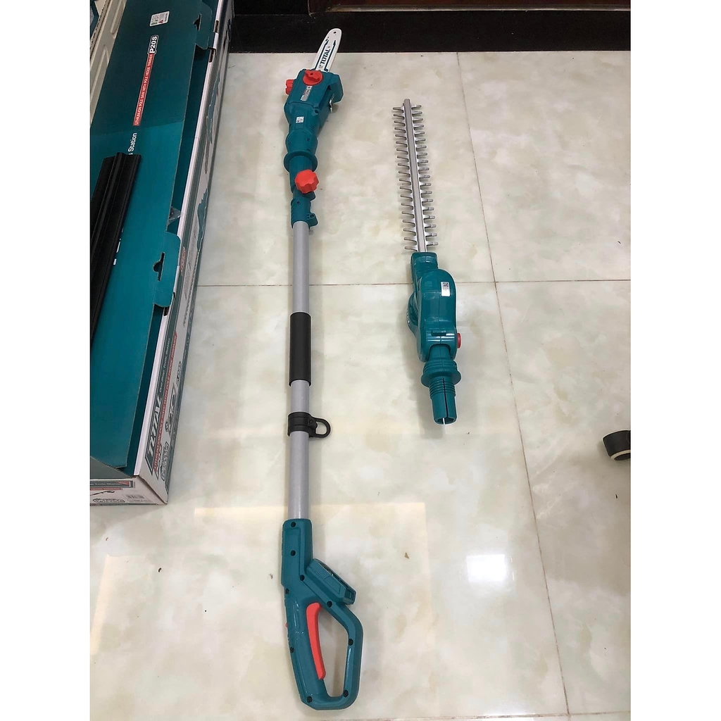 Bộ combo máy cưa cành TPSLI20081 và máy cắt hàng rào TPHT2016012 dùng pin 20V TPTS201681 TOTAL