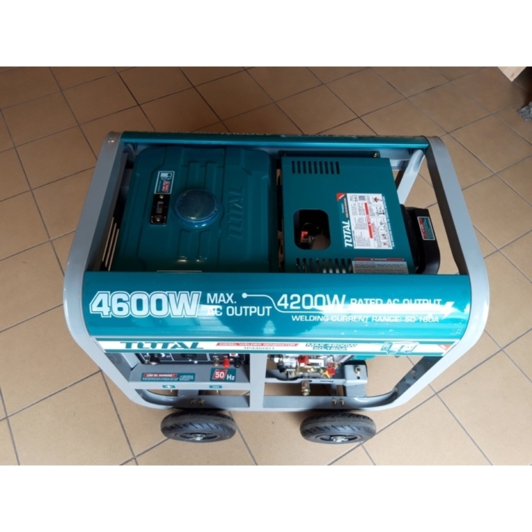 Máy phát điện dùng dầu diesel (kết hợp chức năng máy hàn) 4.6KKW/180 A Total TP446001