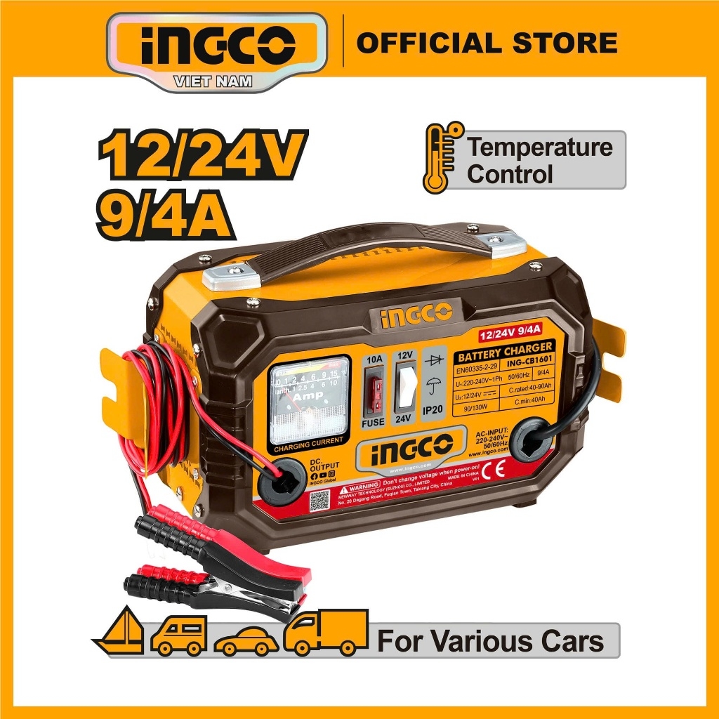 Máy Sạc Bình ING-CB1601 INGCO