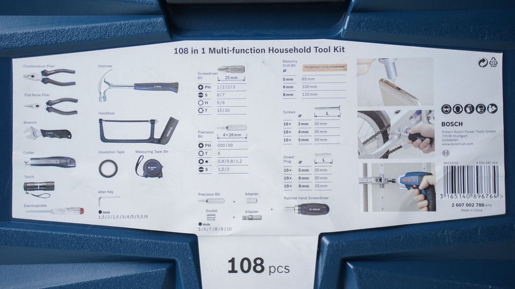 Bộ phụ kiện 108 món Bosch 2607002788