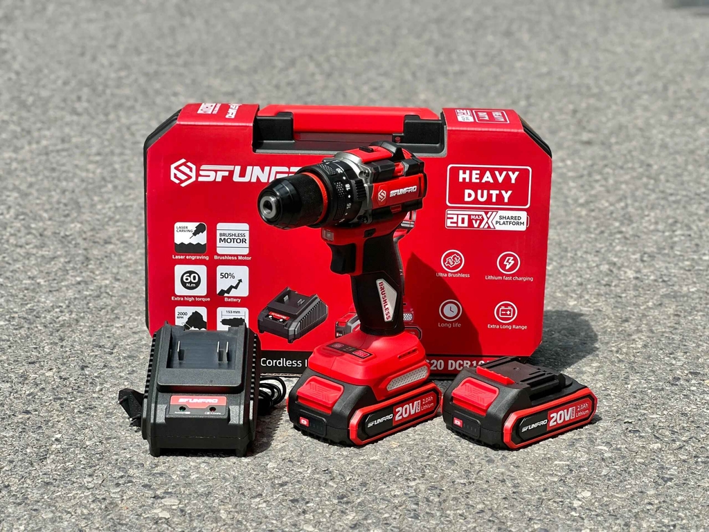 Máy khoan pin SFUNPRO S20DCR10A