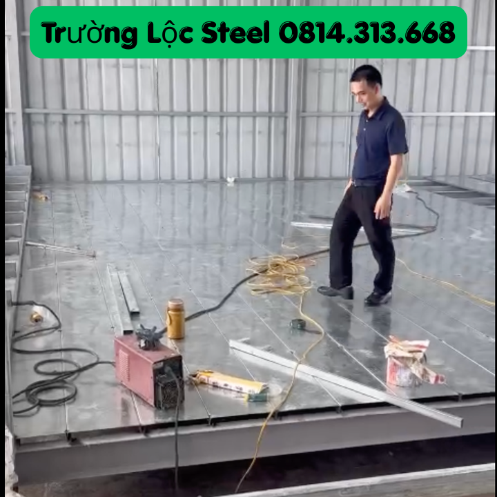 Sàn thép lắp ghép không cần đổ bê tông
