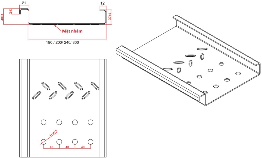 Tấm Sàn Lắp Ghép H40W200
