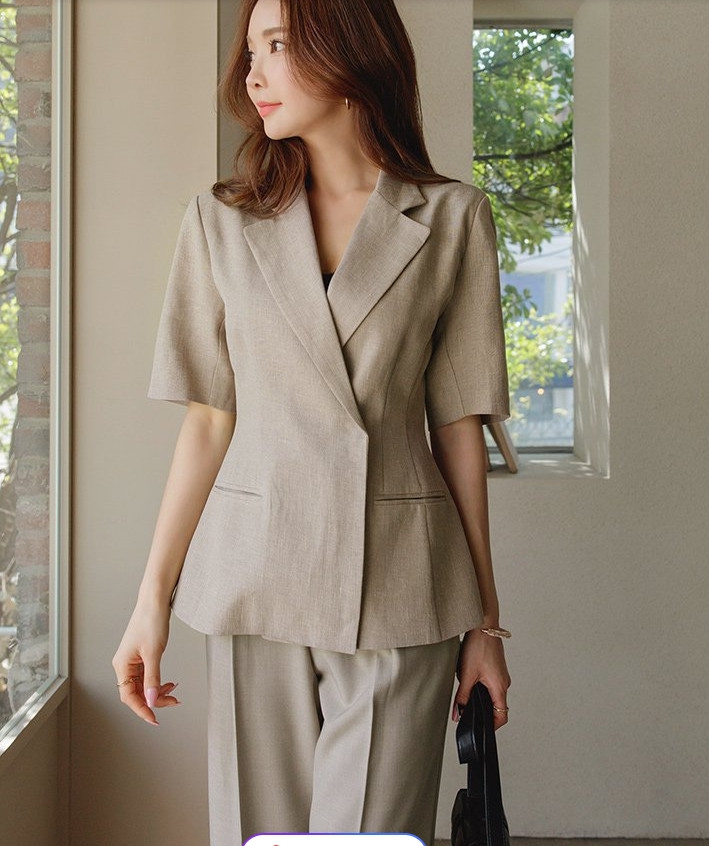 Blazer nữ 2 lớp công sở thắt eo - áo vest nữ form rộng cao cấp vét nhiều  màu phong cách hàn quốc linen B01 | Shopee Việt Nam
