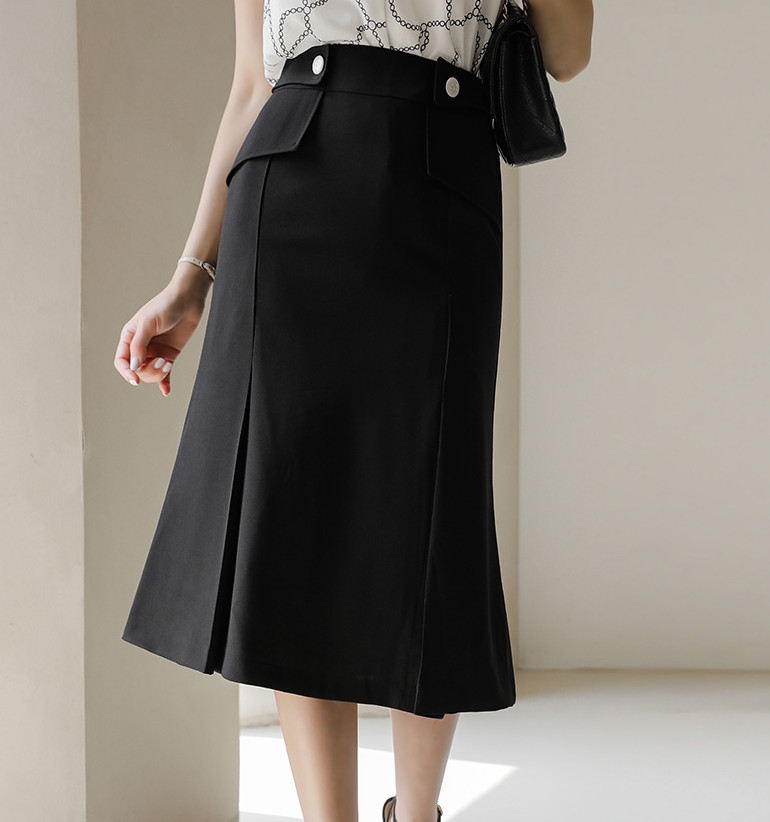 Chân váy Hàn Quốc CV.014, chân váy thô dáng dài cạp chun 1 tầng cực xinh - Chân  váy | ThờiTrangNữ.vn