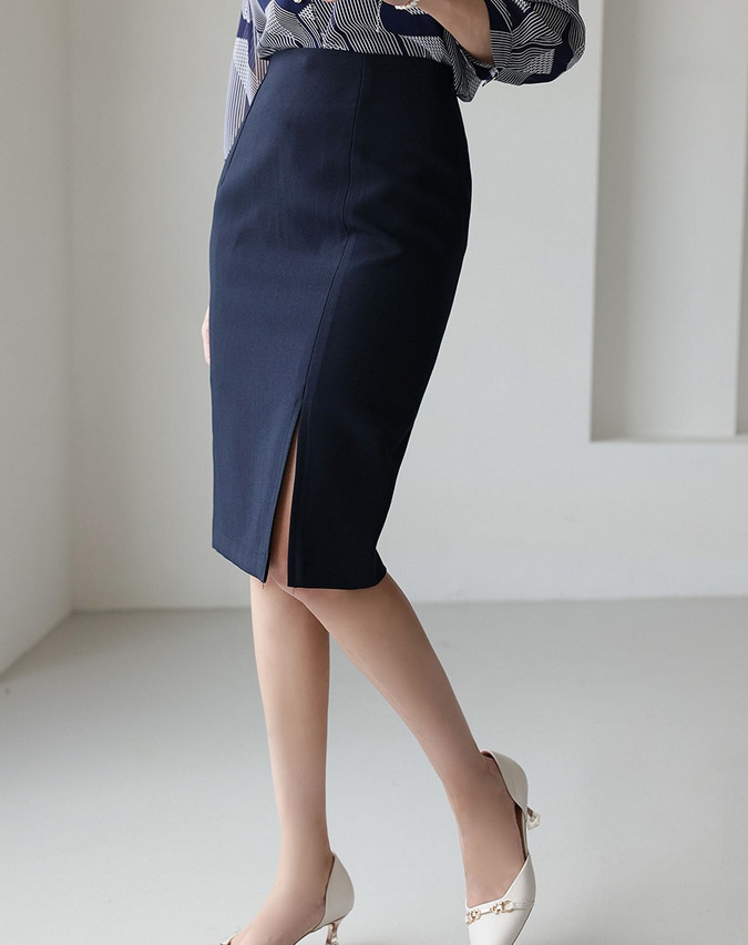 Chân váy bút chì công sở màu đen CV03-03 | Thời trang công sở K&K Fashion