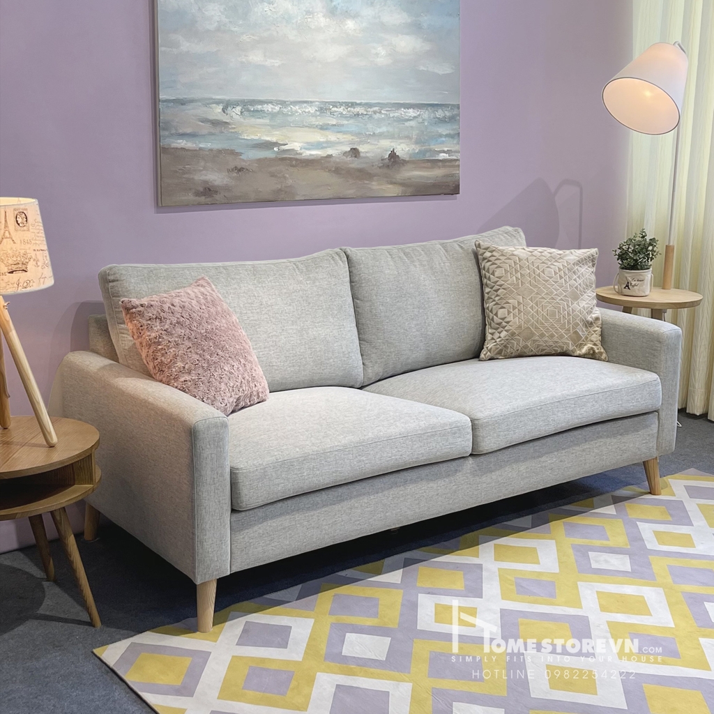 Sofa tay thẳng thấp tựa lưng rời dài 1m8 - SF23