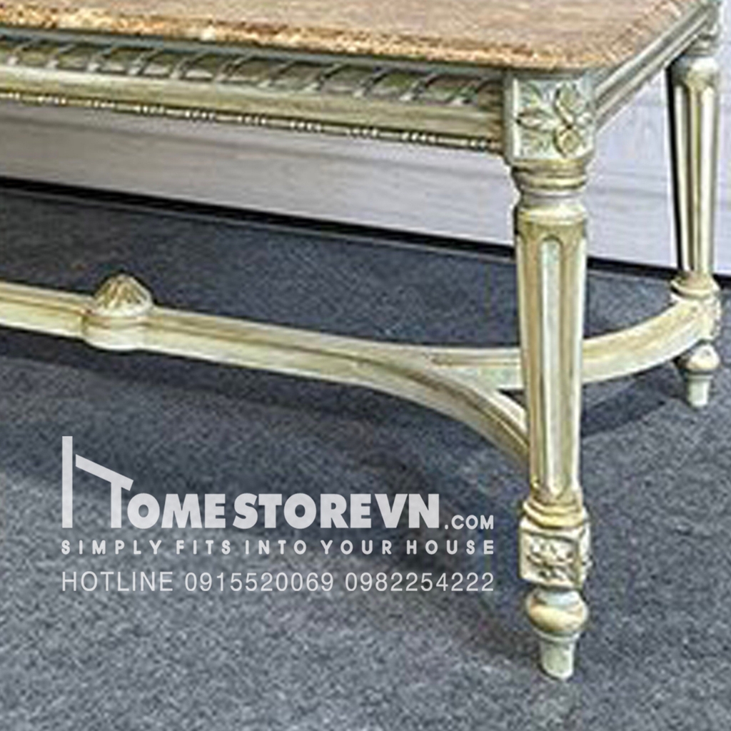 Bàn trà mặt đá cổ điển Royal - BTR5
