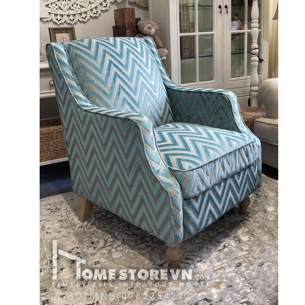 Sofa đơn tay vát lưng cao - Vải 3D - SFD15