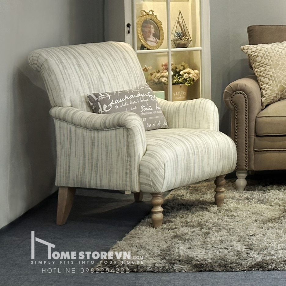 Sofa đơn tay lượn lưng đơn liền - SFD7