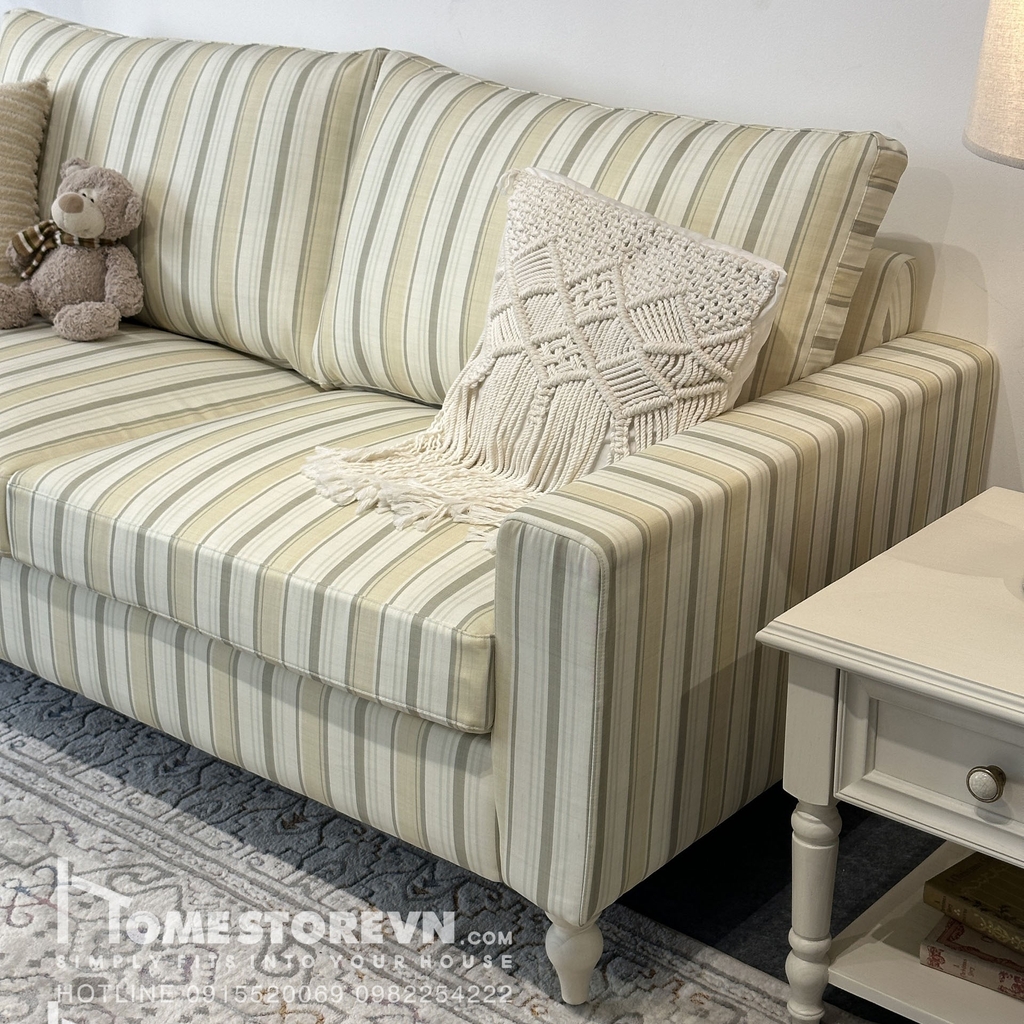 Sofa tay thẳng thấp tựa lưng rời dài 1m8 - SF23