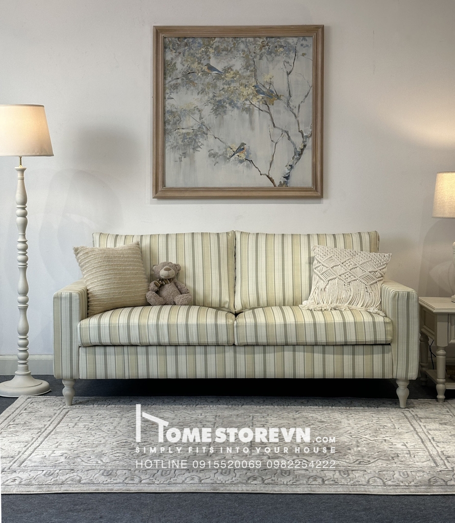 Sofa tay thẳng thấp tựa lưng rời dài 1m8 - SF23
