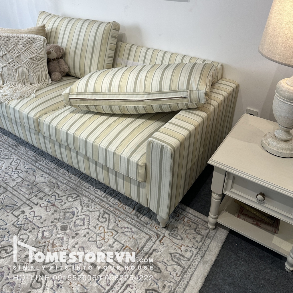 Sofa tay thẳng thấp tựa lưng rời dài 1m8 - SF23