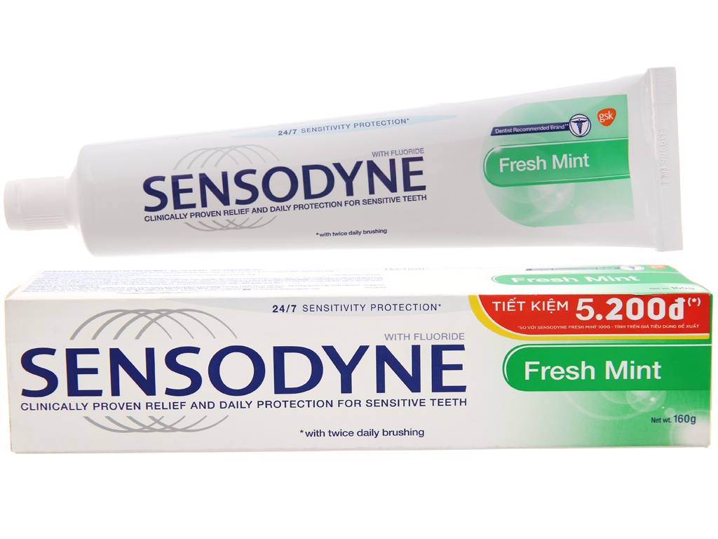 Kem đanh Răng Sensodyne Bạc Ha Giảm E Buốt 160g Bach Hoa Binh Dương