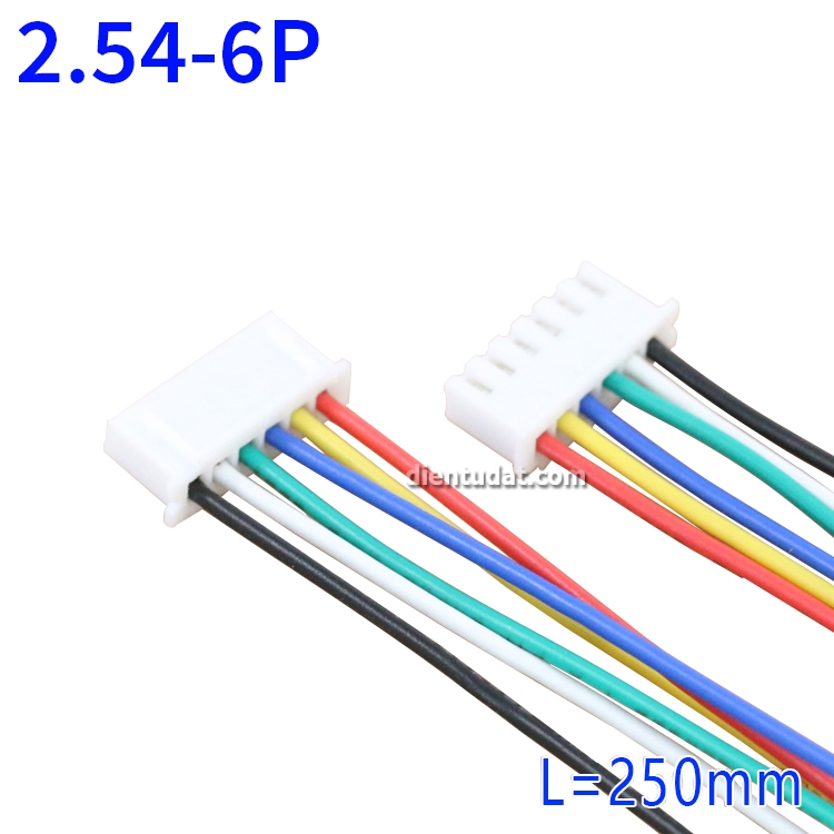 Cáp Header 6 Pin 250mm 2.546P 100724 Điện Tử DAT