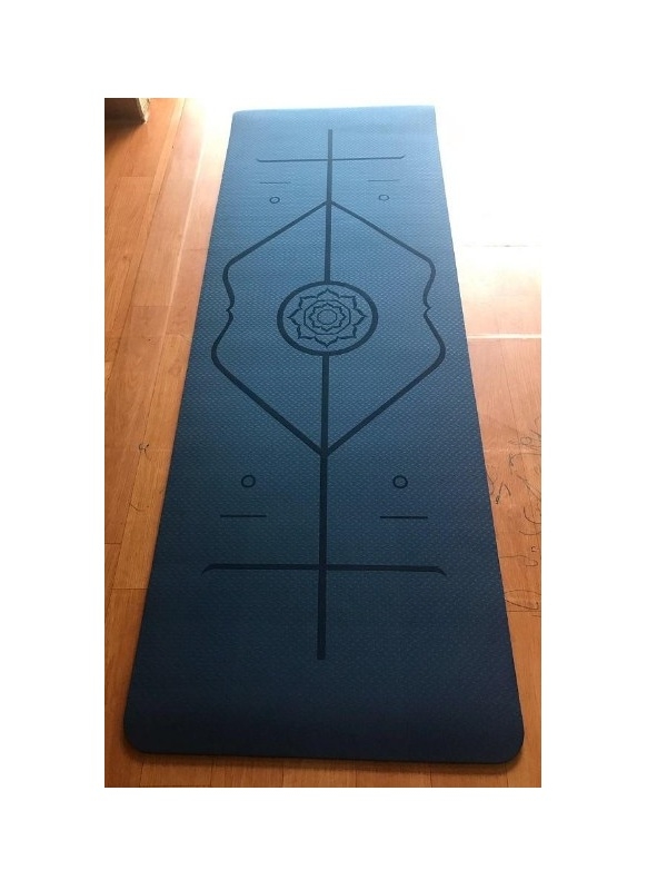 Thảm tập yoga TPE Zeno định tuyến 8mm (Đen)